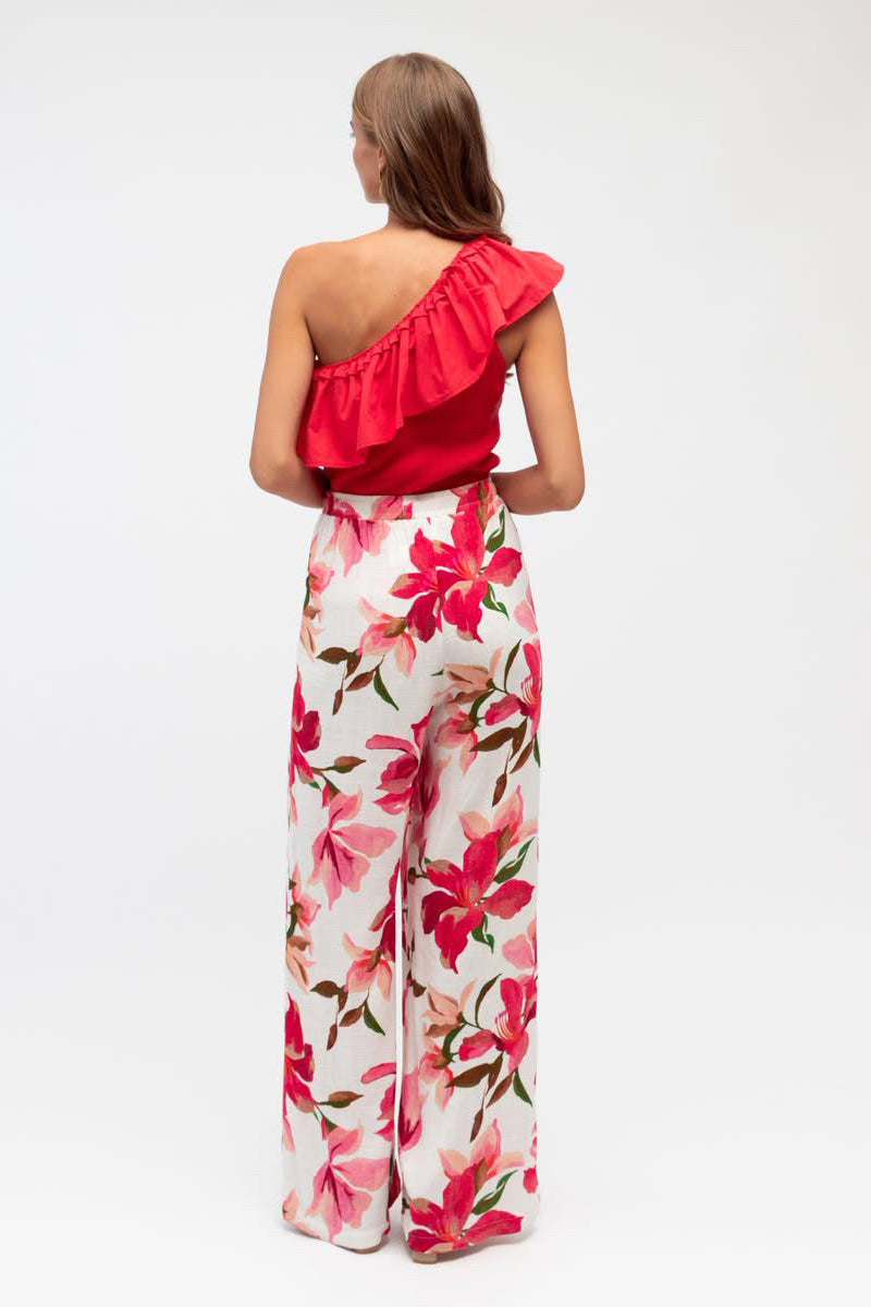 Emily Frill Top - Red