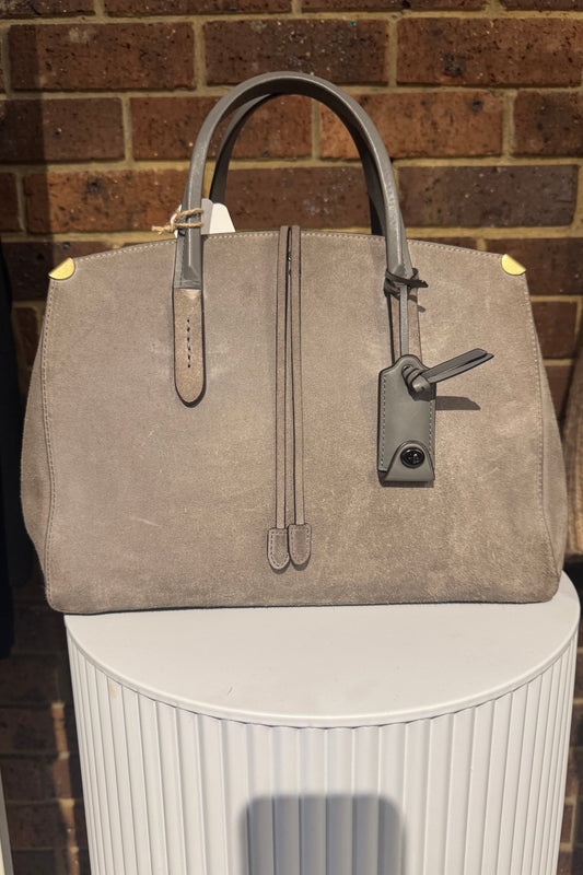 Coach Bag - Grey Suede