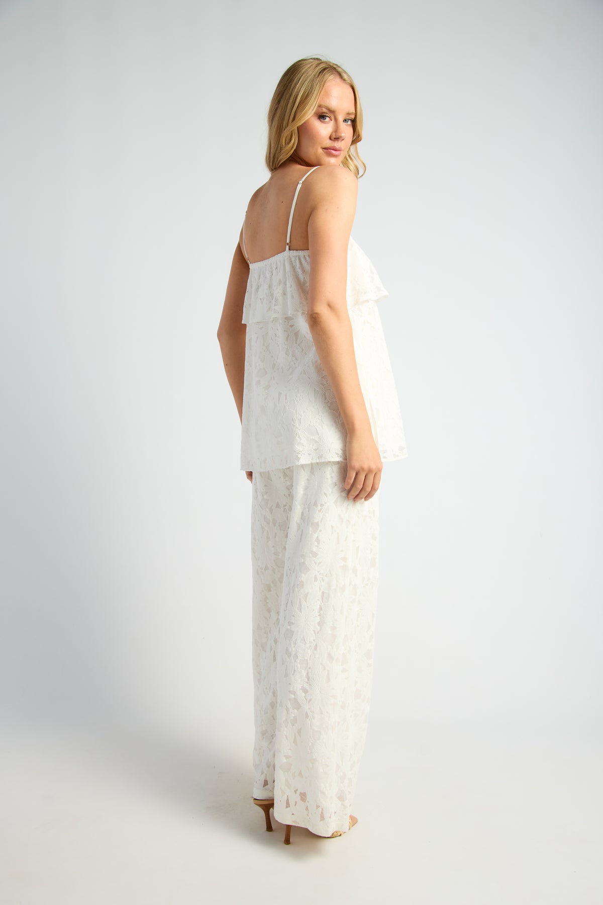 Lacy Pant - White