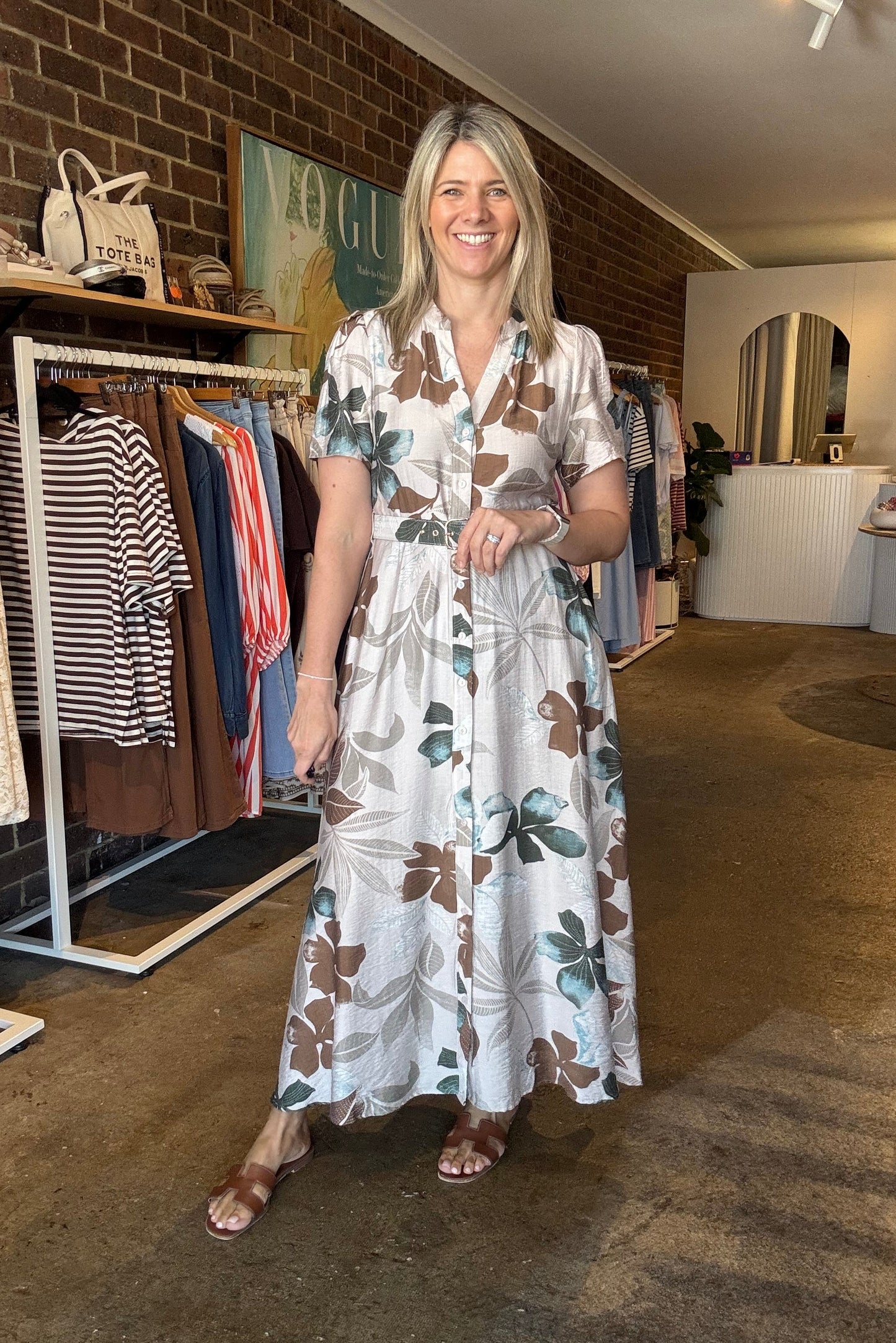 Vie Dress - Leaf Print