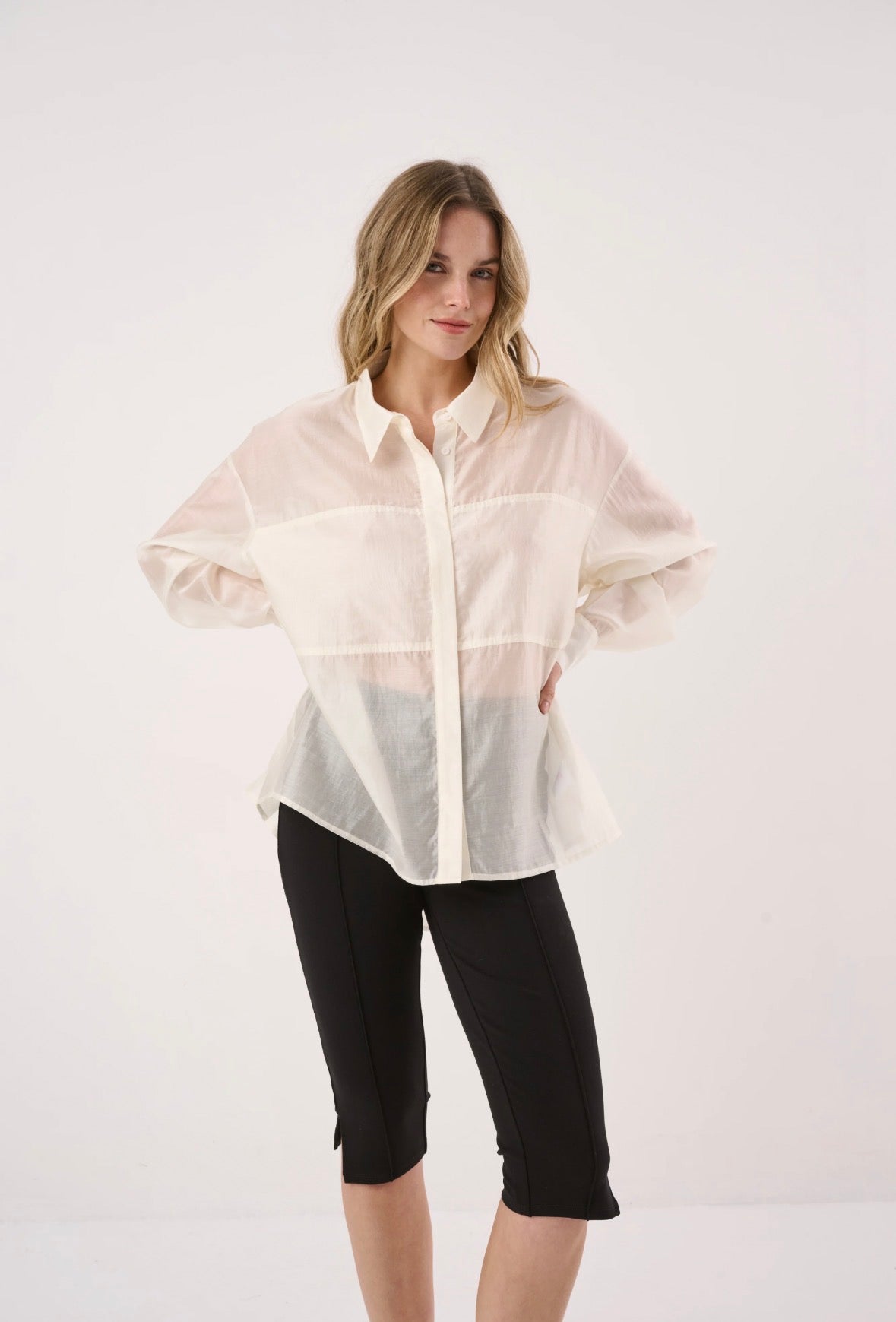 Val Oversized Shirt - White