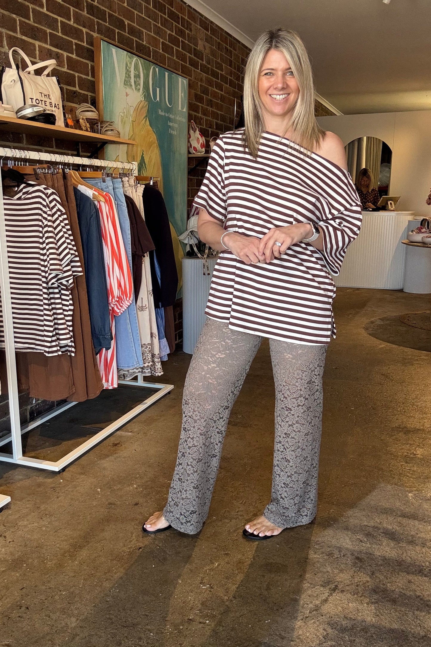 Pasadena Lace Pant - Mocha