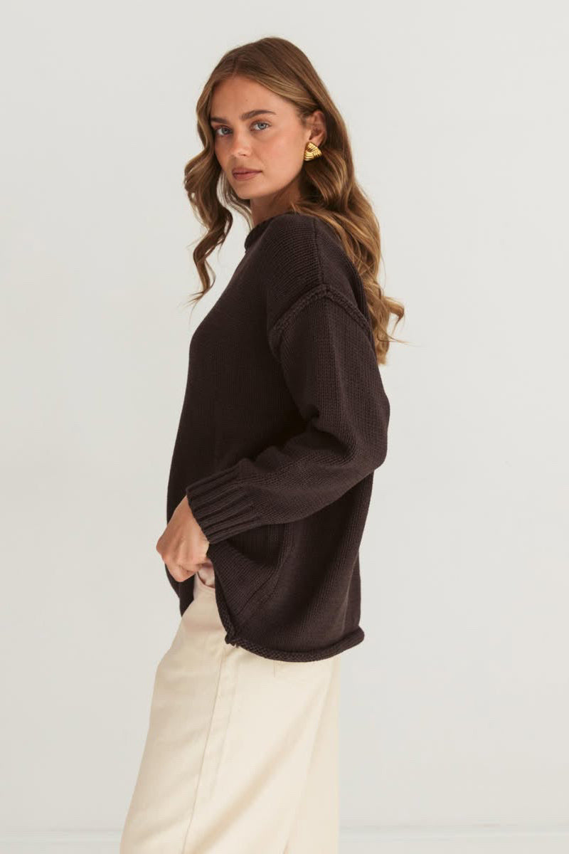Antonia Knit - Chocolate
