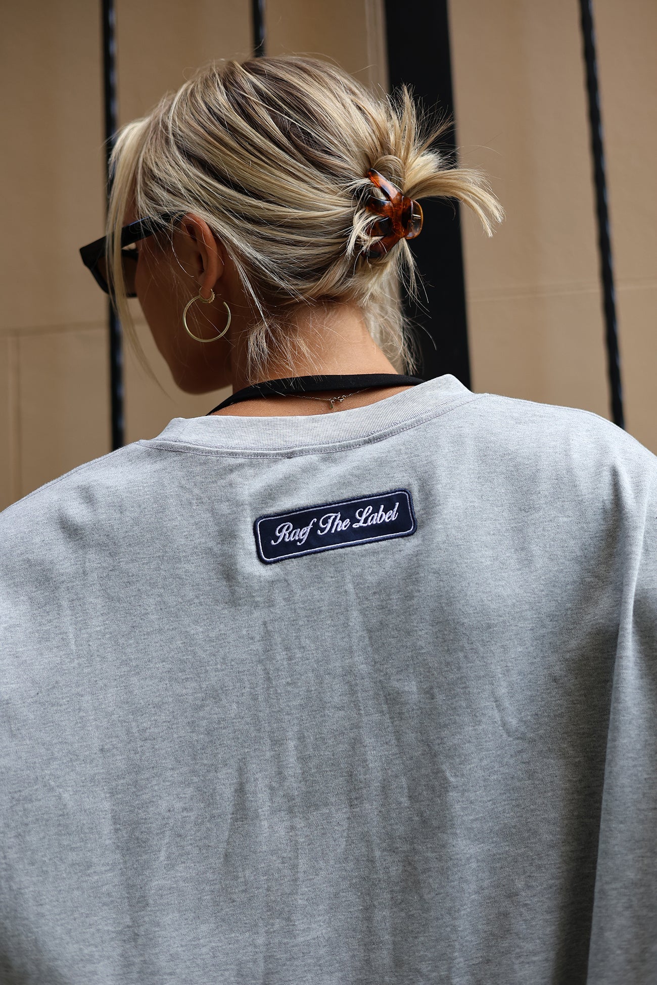 Logan Oversized LS Tee - Grey Marle