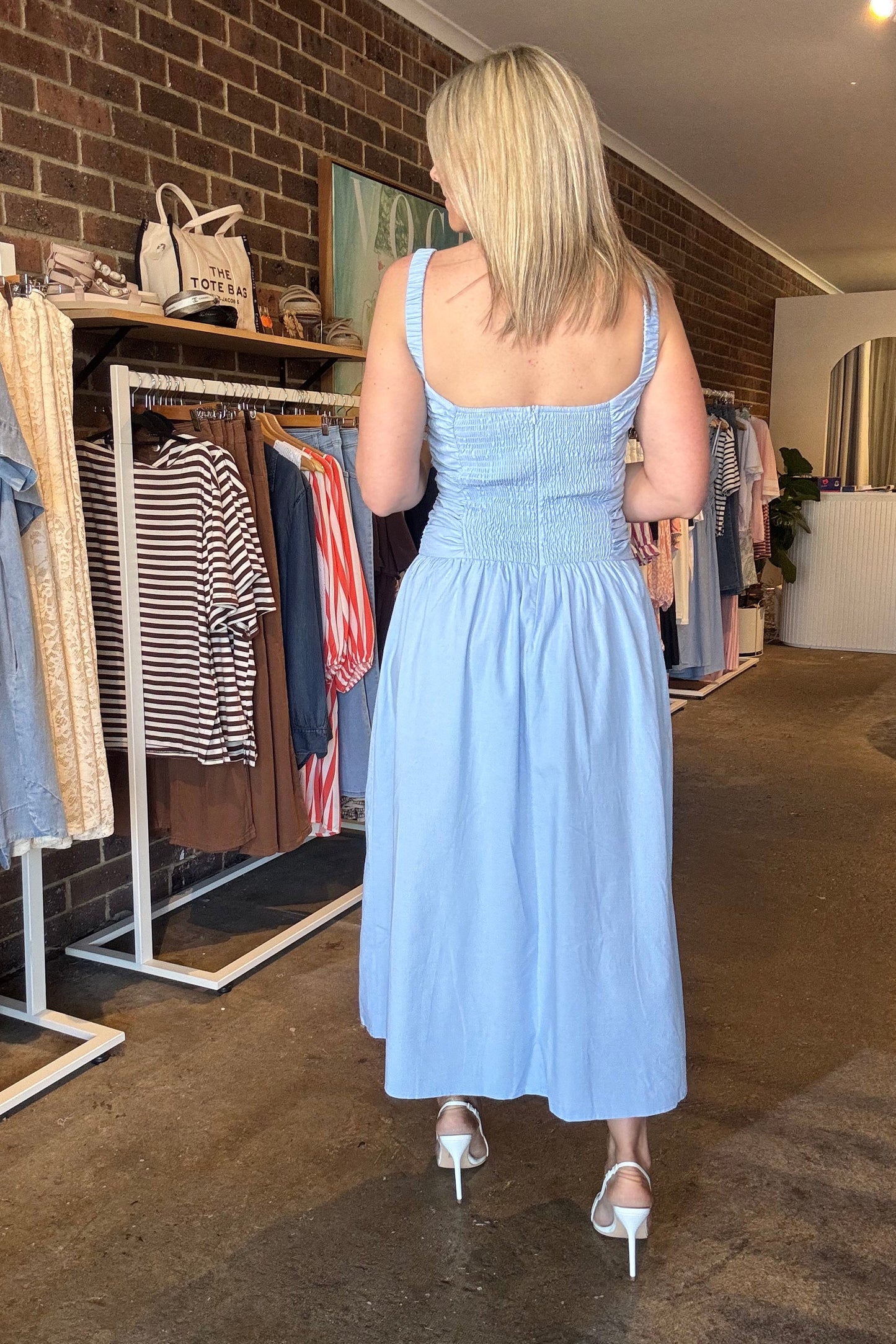 Bonnie Dress - Pale Blue