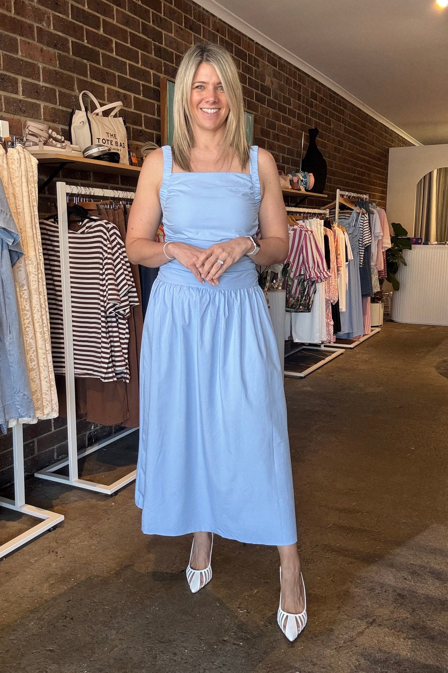 Bonnie Dress - Pale Blue