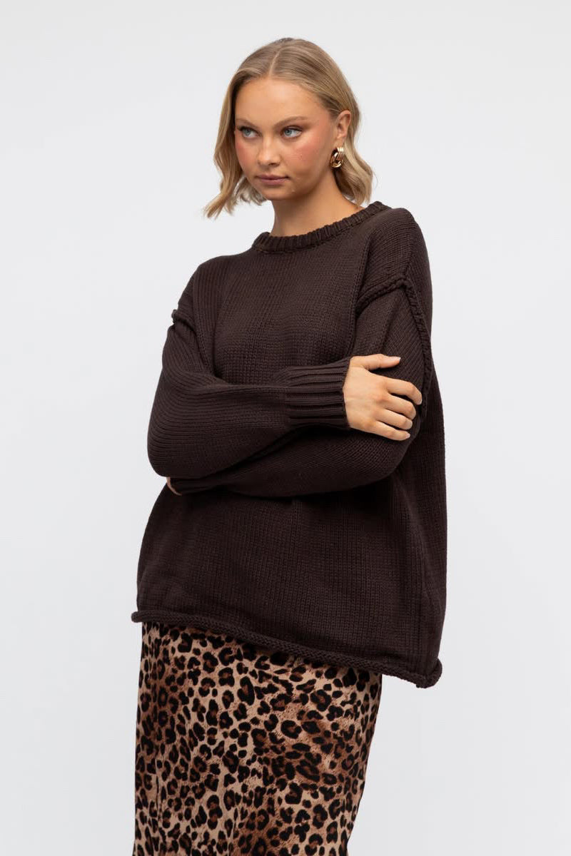 Antonia Knit - Chocolate