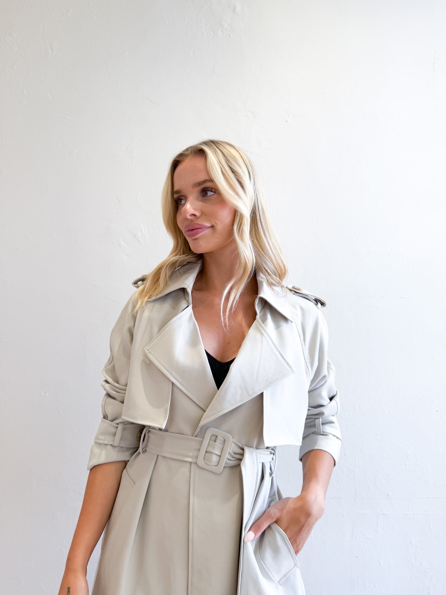 Geri Trench Coat - Natural