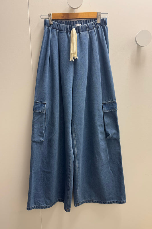 By Frankie Denim Cargo Pants