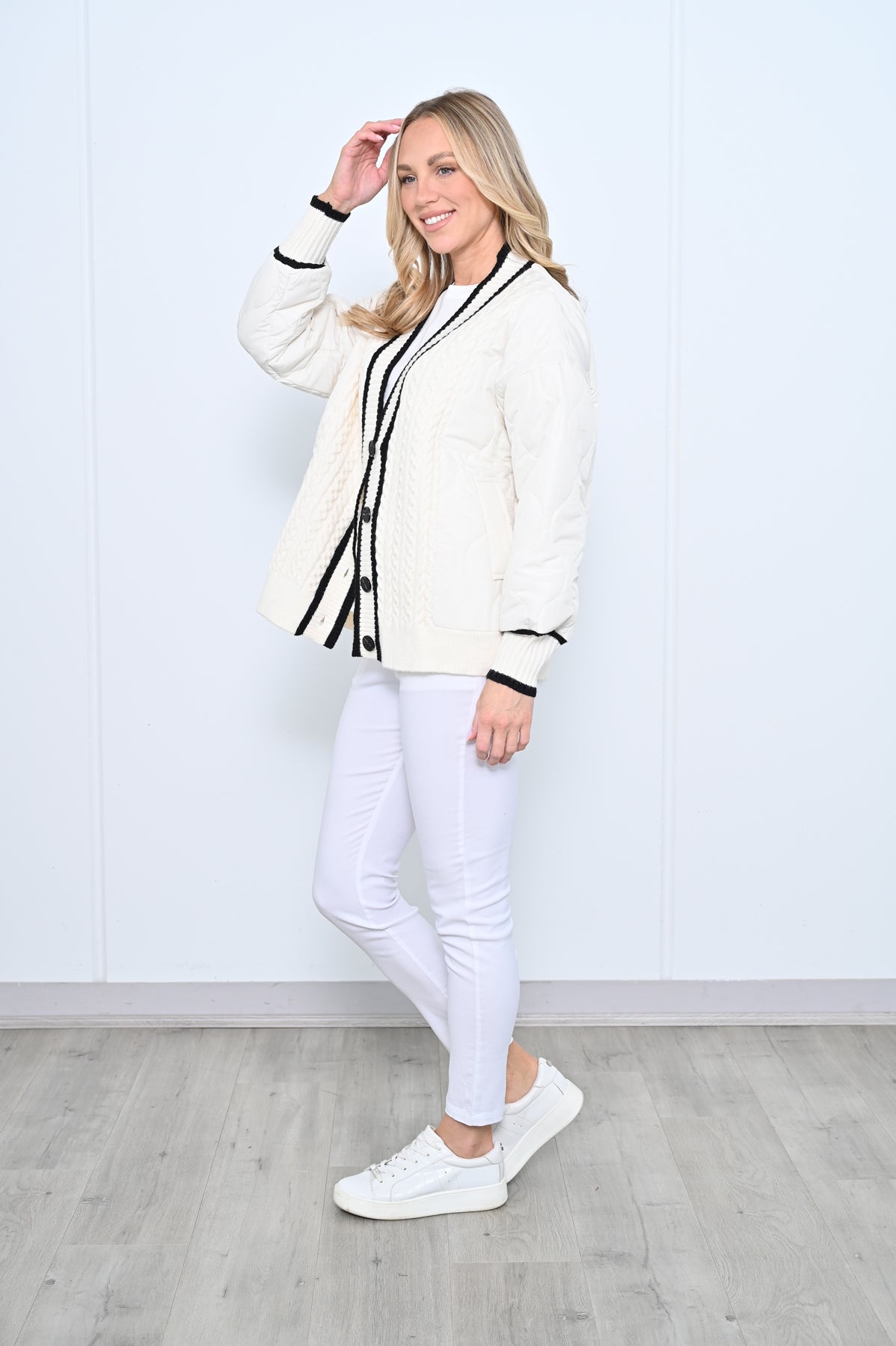Vance Knit Jacket - White