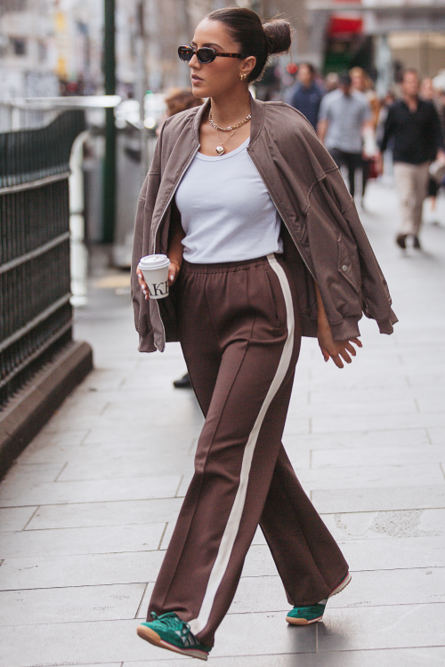 Noah Wide Pant - Chocolate Cream Stripe