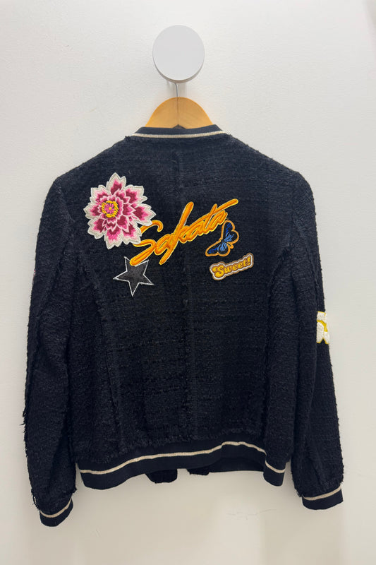 Zara Black Bomber Jacket
