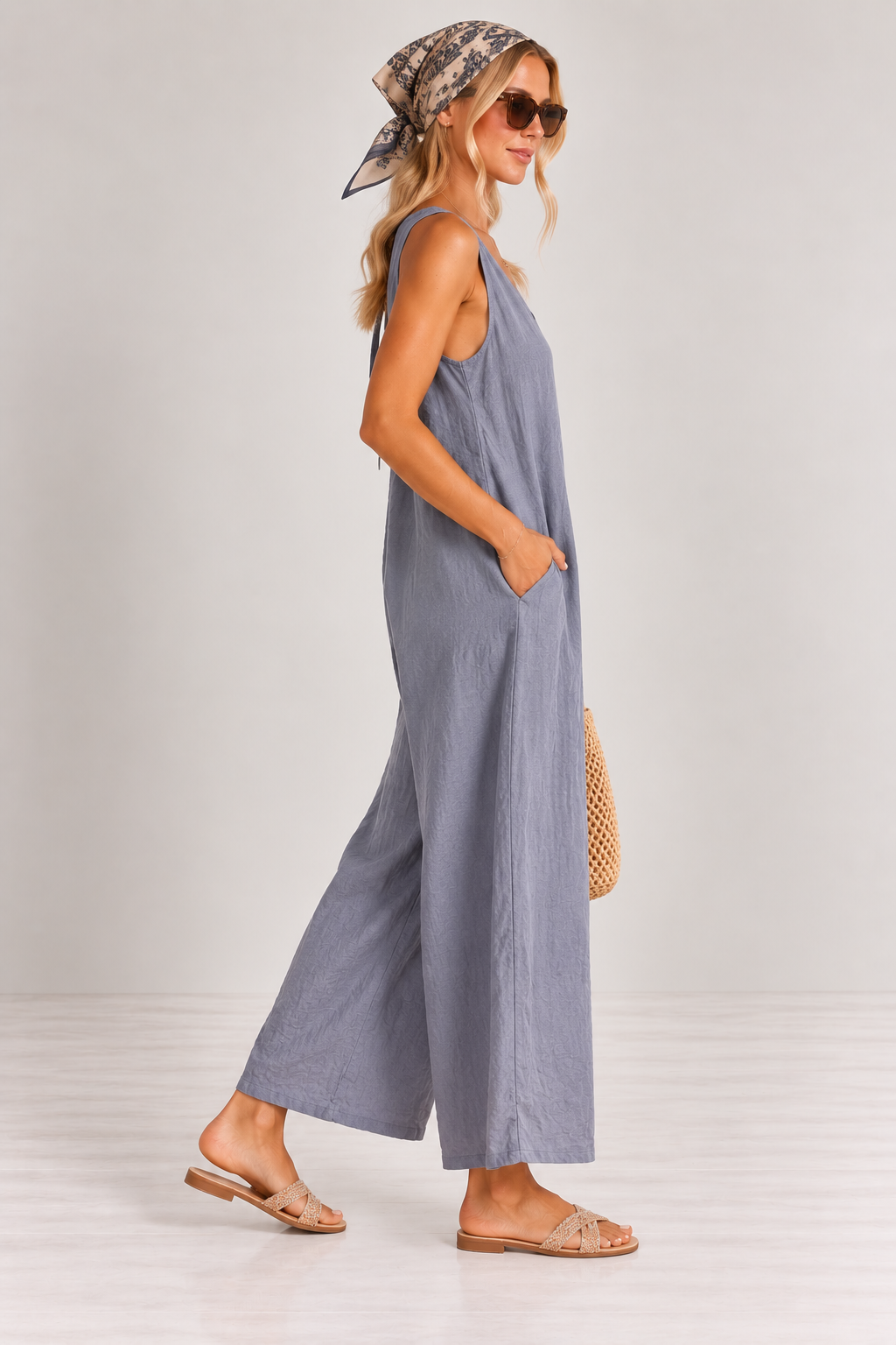 Selma All-In-One Culottes - Grey