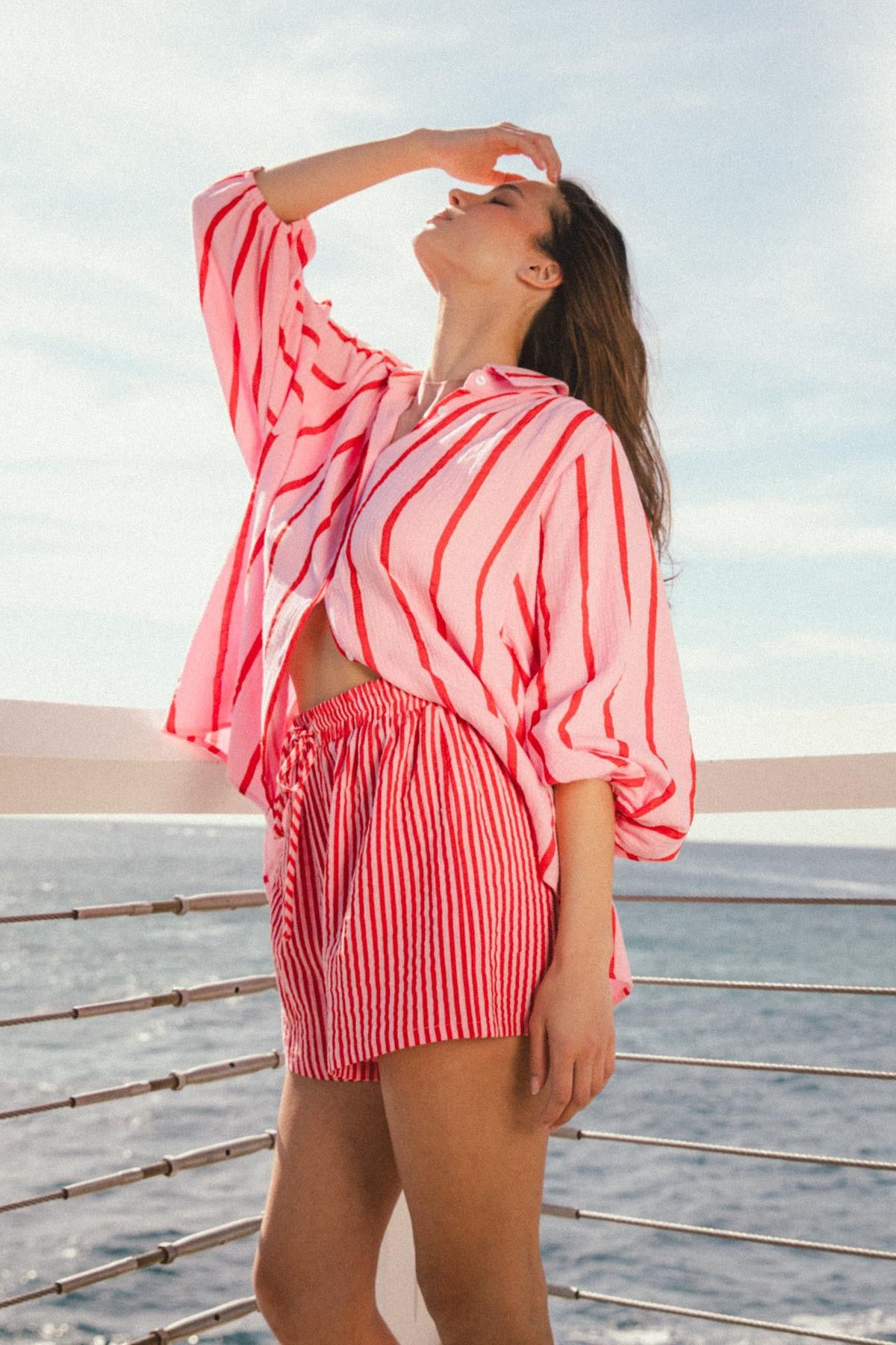 Rory Shirt - Pink/ Red Stripe