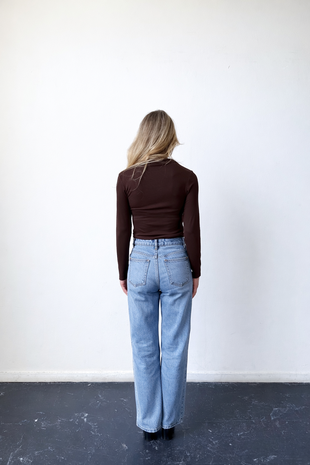 Ashley Slit Top - Chocolate