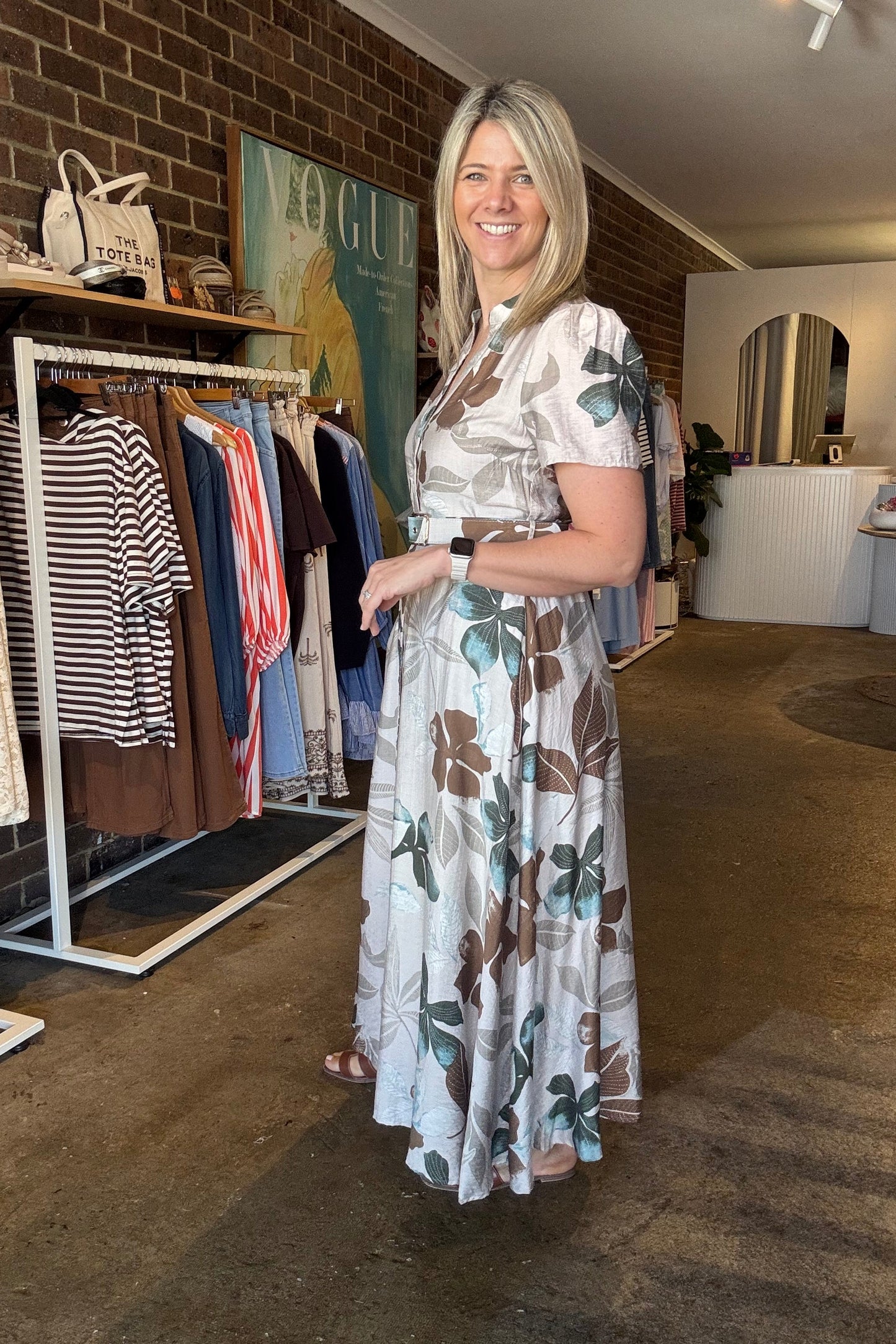 Vie Dress - Leaf Print