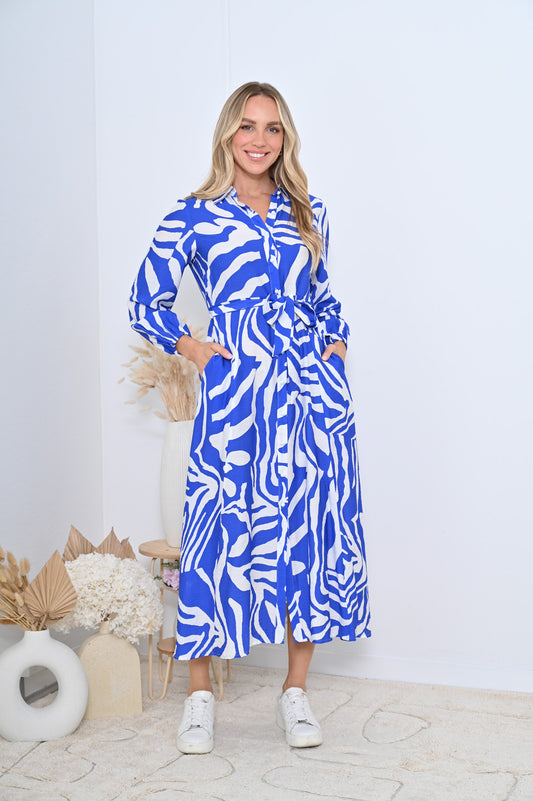 Mable Dress - Blue