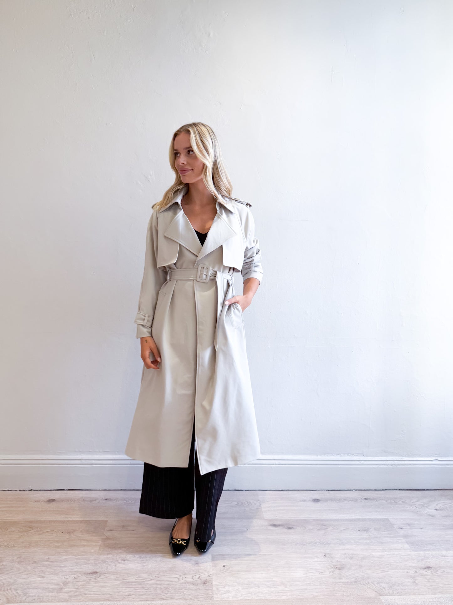 Geri Trench Coat - Natural