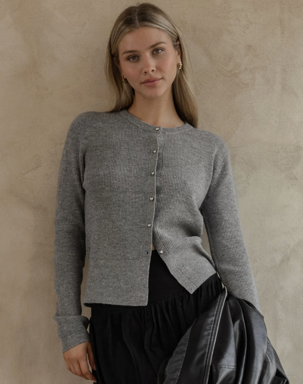 Jagger Cardi - Grey Marle
