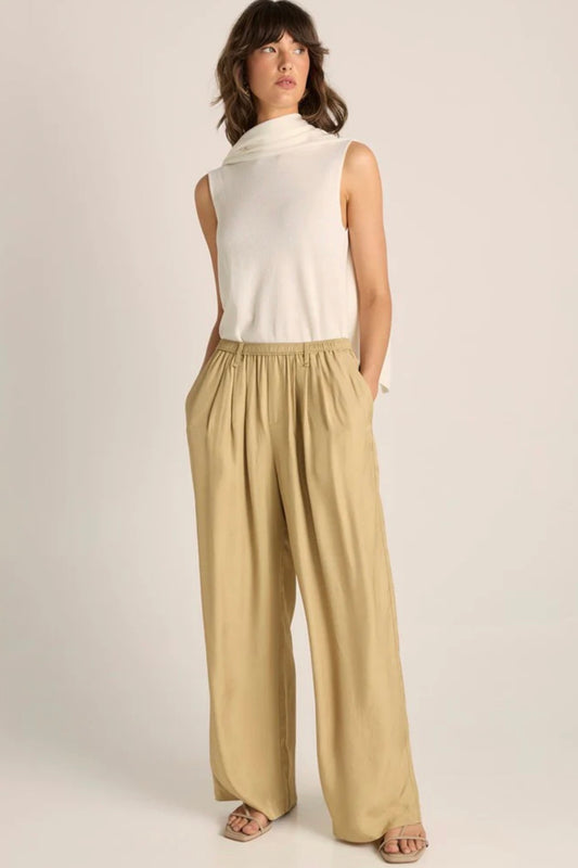 Gianna Acetate Pant - Gold
