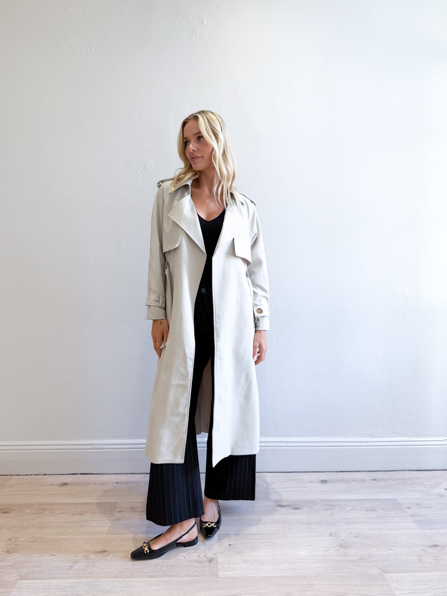 Geri Trench Coat - Natural