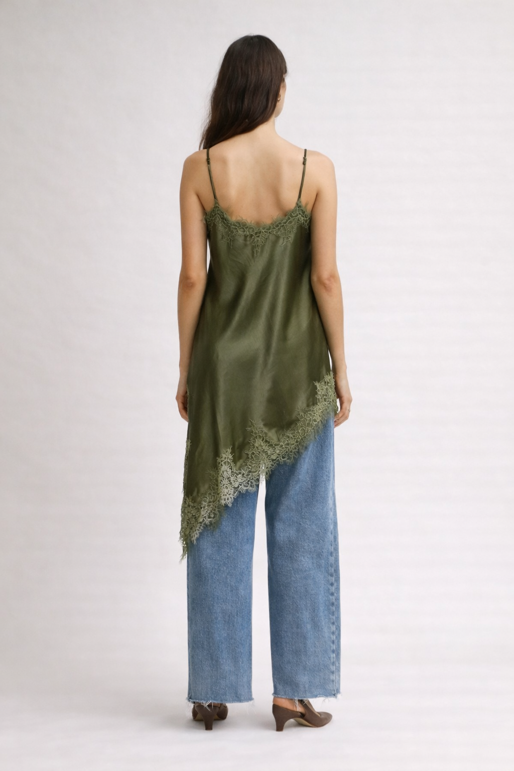 Kitty Lace Cami - Olive