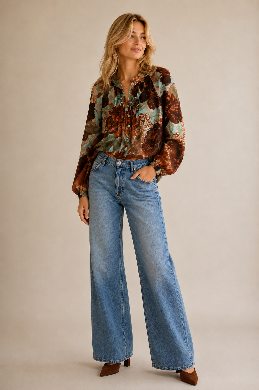 Hazel Print Blouse
