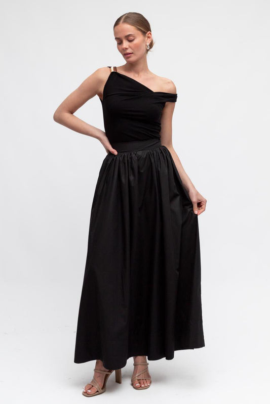 Maxine Full Circle Skirt - Black