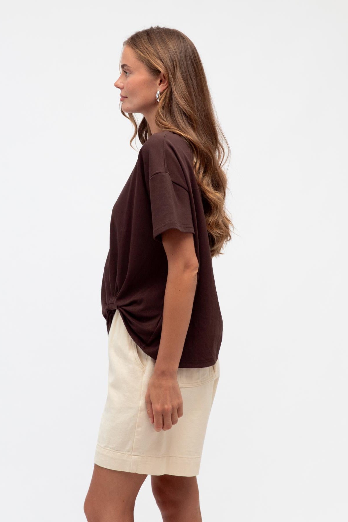 Cansas Easy Tuck Tee - Chocolate