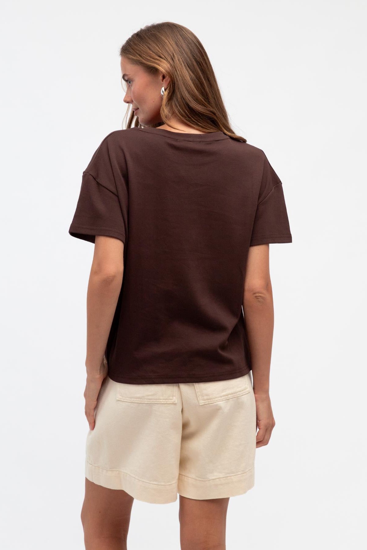 Cansas Easy Tuck Tee - Chocolate