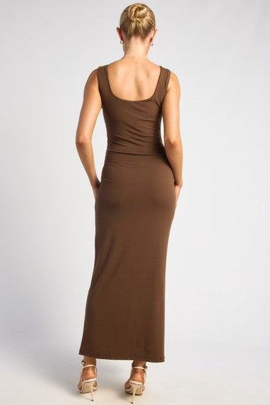 London Jersey Dress - Chocolate
