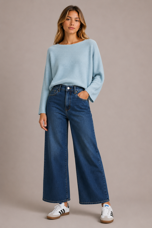 Jackie Knit - Baby Blue