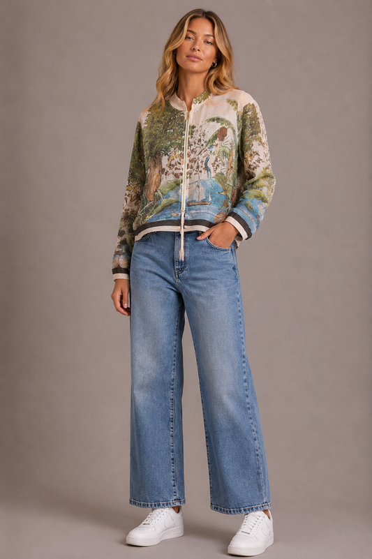 Lylah Bomber - Sage