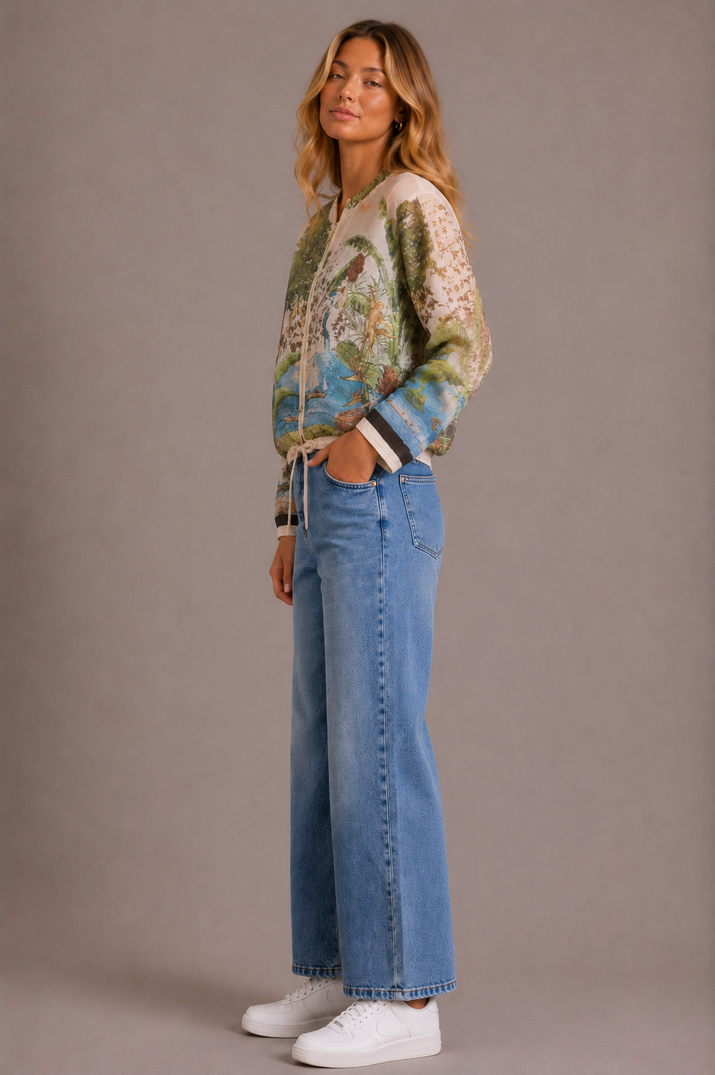 Lylah Bomber - Sage