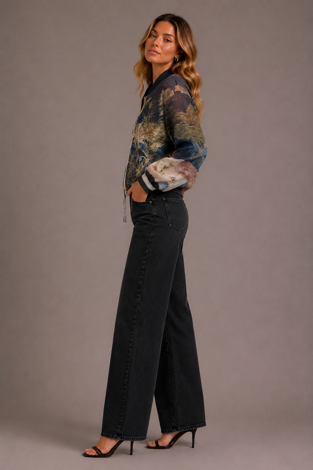 Lylah Bomber - Navy