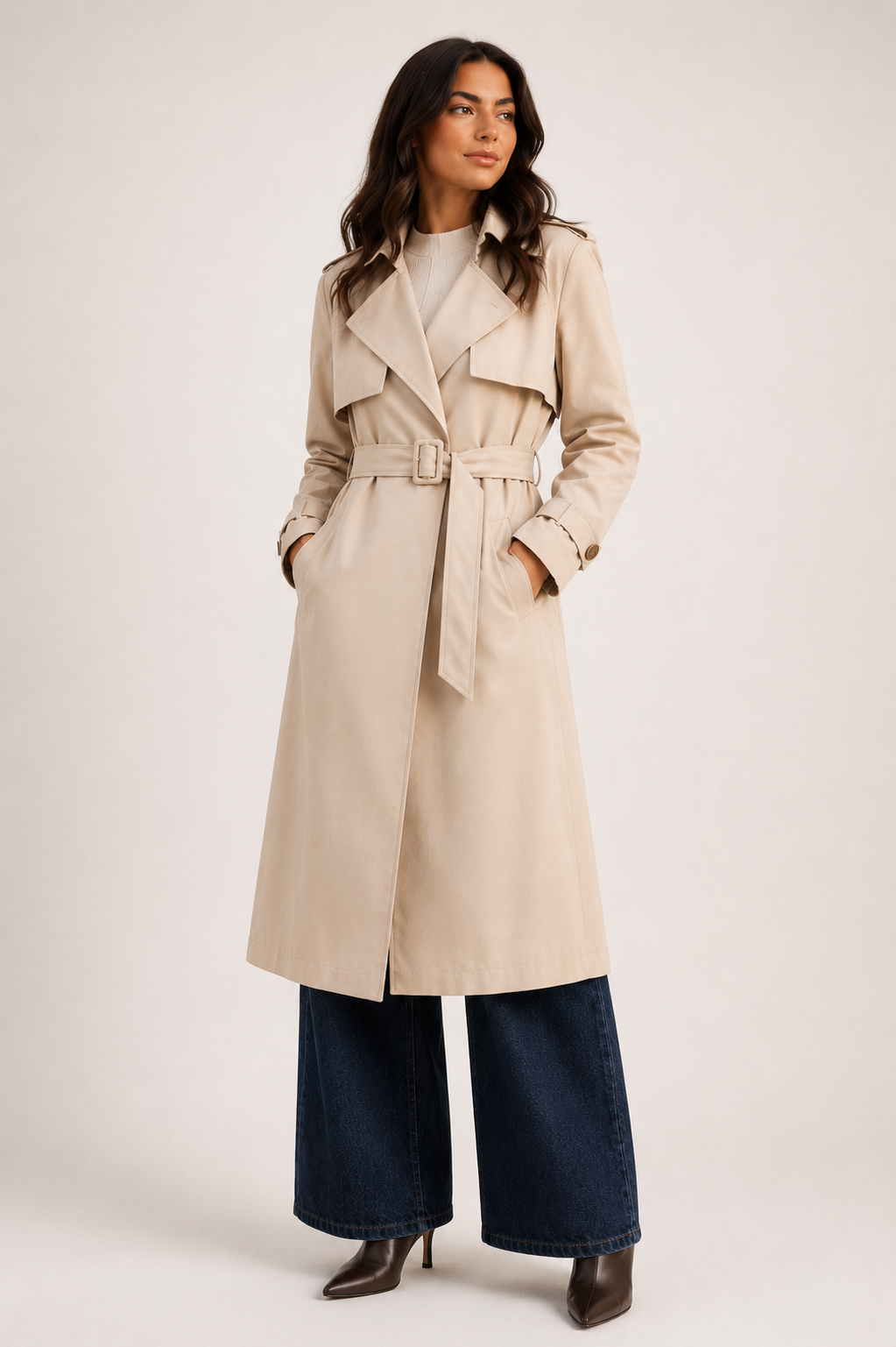 Carmel Trench Coat - Beige