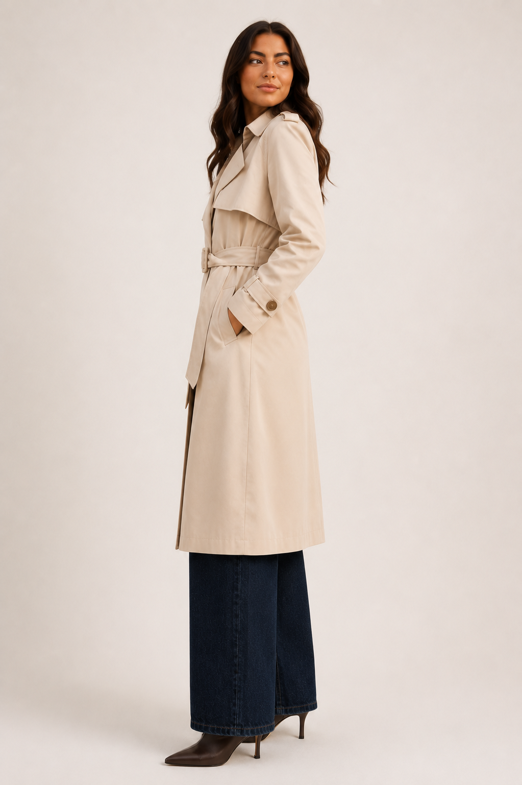 Carmel Trench Coat - Beige