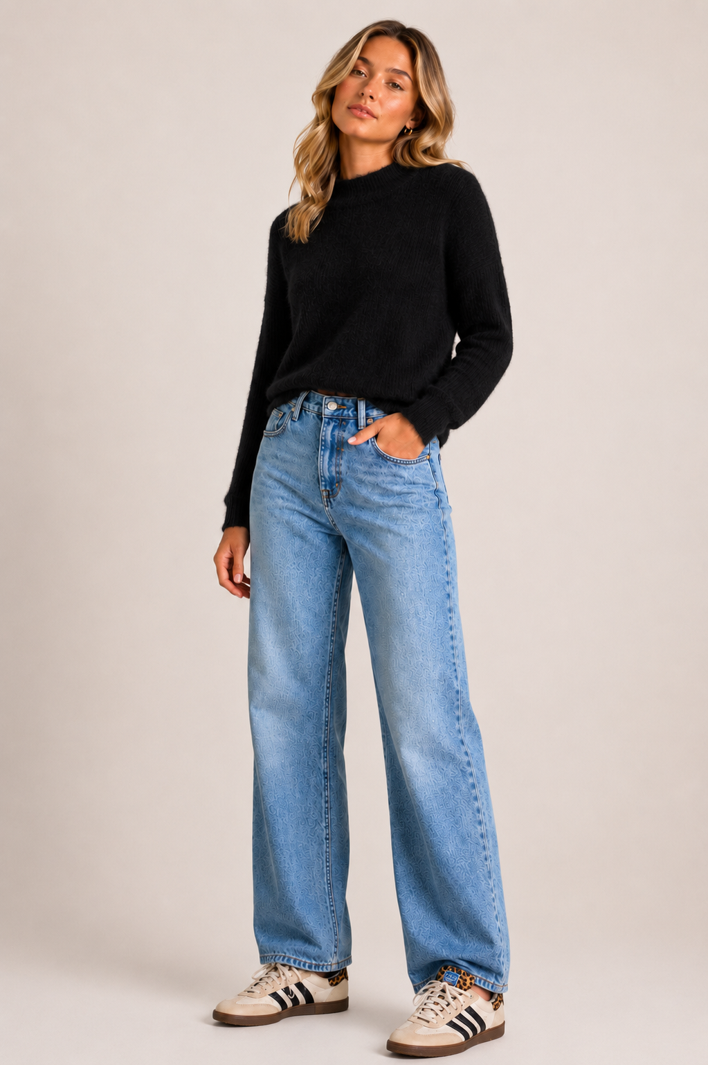 Tara Fluffy Knit - Black