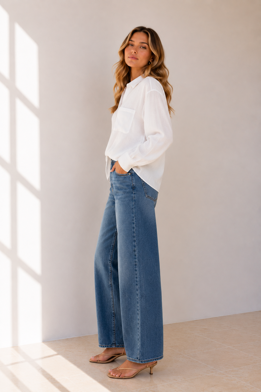 Jodie Twist Shirt- White