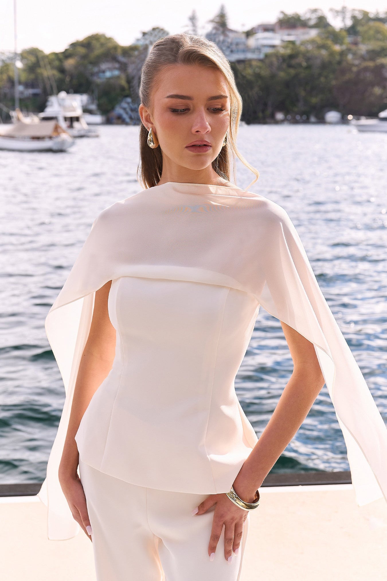 Marla Strapless Boned Top - Bone