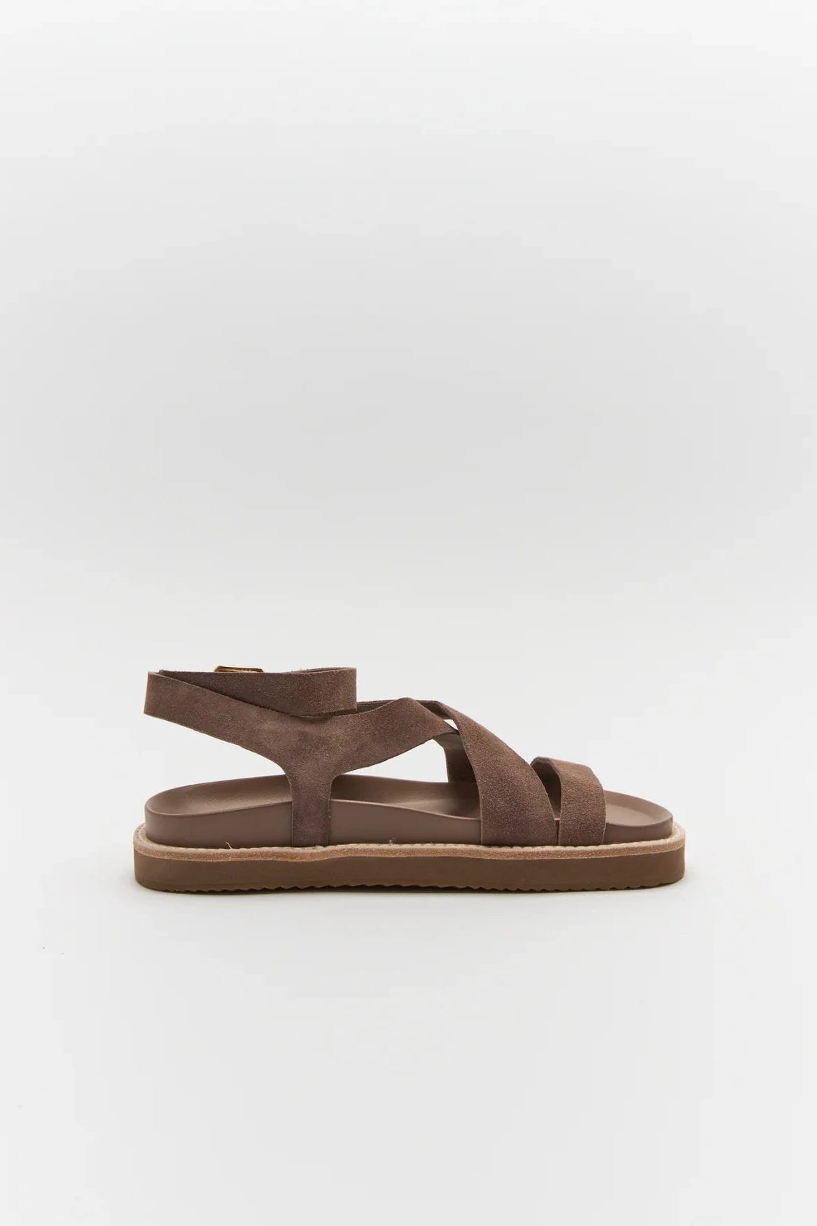 Pilar Leather Sandal - Cocoa Suede