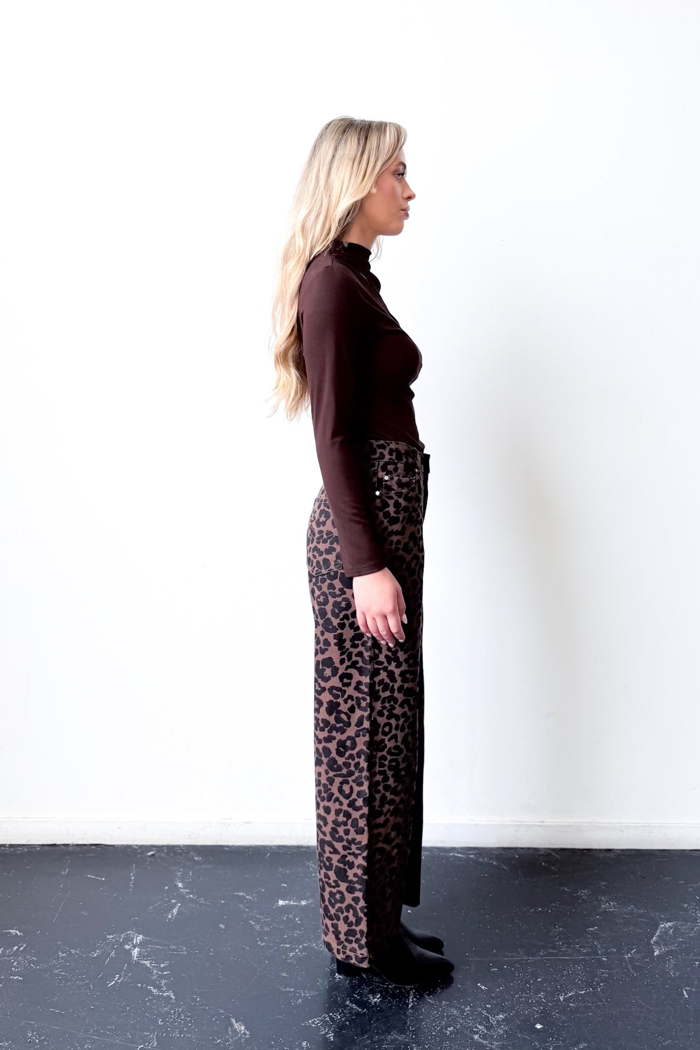 Jade Leopard Jeans
