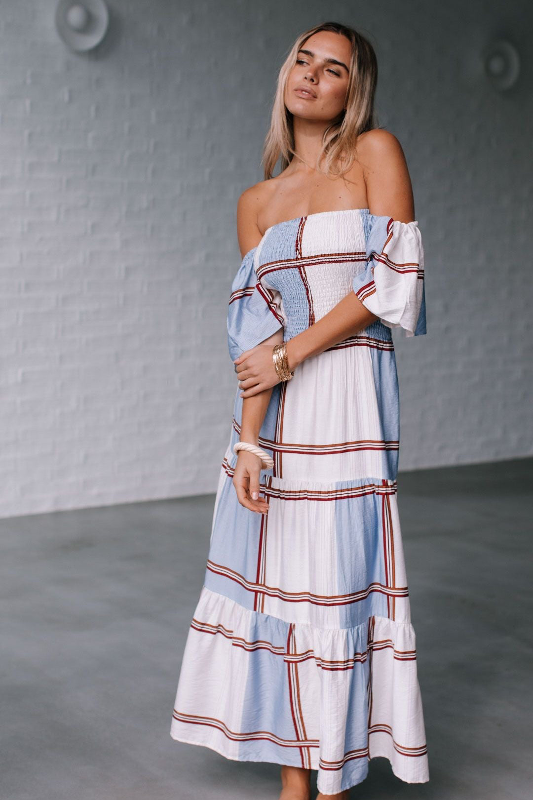 Firenze Shirred Dress