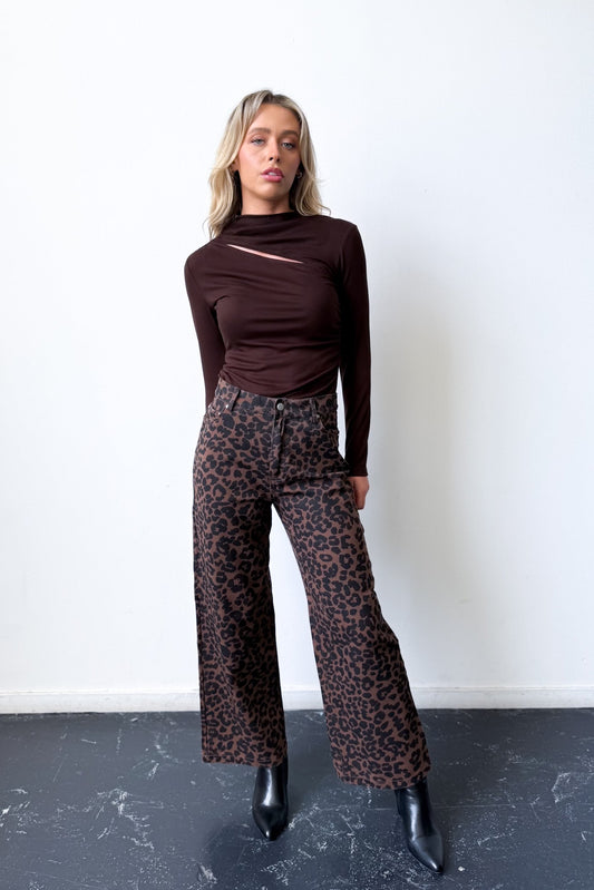 Jade Leopard Jeans