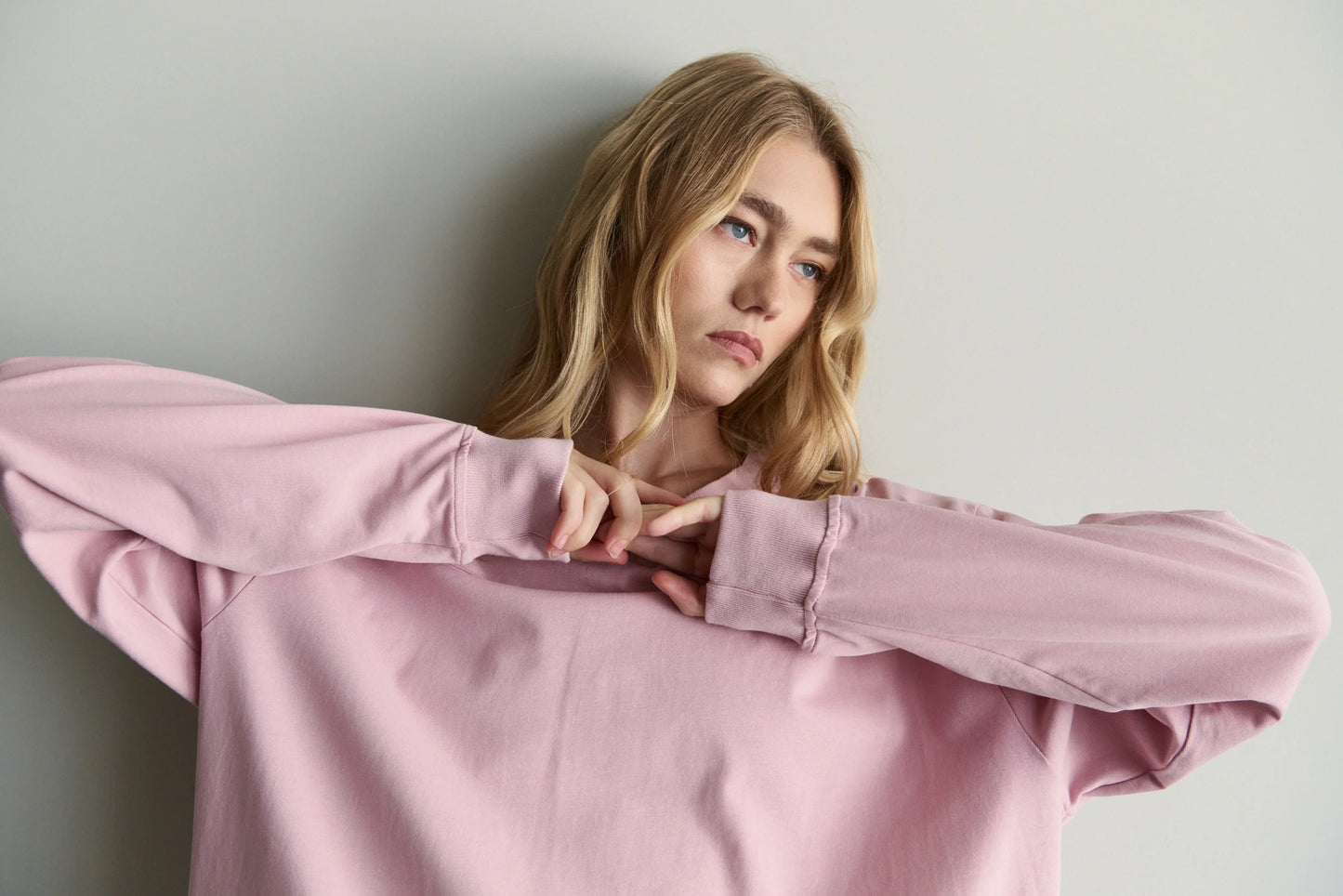 Isola V-Neck L/Sleeve Top - Dusty Rose